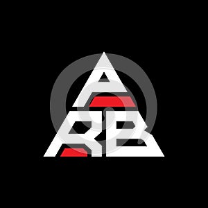 PRB triangle letter logo design with triangle shape. PRB triangle logo design monogram. PRB triangle vector logo template with red