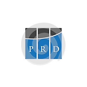 PRD letter logo design on WHITE background. PRD creative initials letter logo concept. PRD letter design