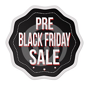 Pre black friday sale label or sticker