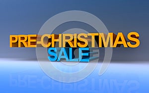 pre-christmas sale on blue