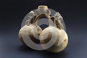 Pre-columbian ceramic called `Huaco` from Chancay