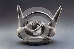 Pre-columbian ceramic called `Huaco` from Chimu