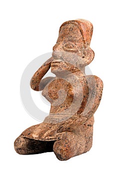 Pre Columbian idol sitting