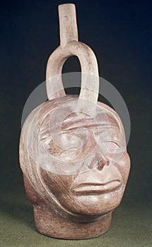 Pre-Columbian shaped ceramic called \