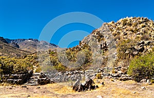 Pre-Incan ruins at Chivay in Peru