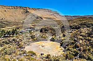 Pre-Incan ruins at Chivay in Peru photo