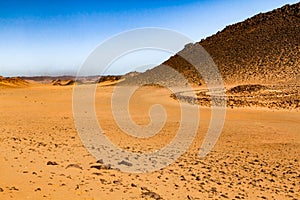 Historic grave. Sahara desert. Tassili nAjjer National Park, Algeria, Africa