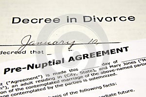 Pre-Nuptial with Divorce