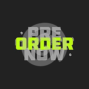 Pre Order Now Sticker - Pre Order Now Label - Order Now Design