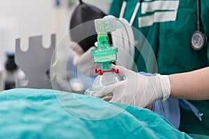 Pre oxygenation for general anesthesia