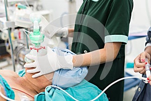 Pre oxygenation for general anesthesia