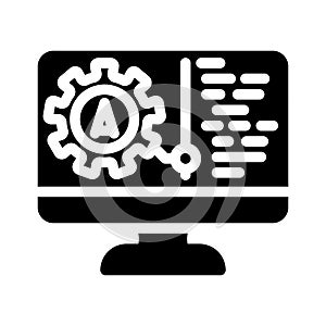 pre programmed modes glyph icon vector illustration