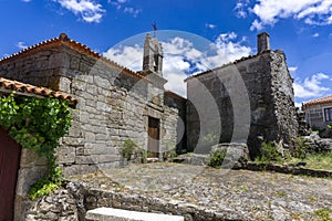 Pre-Romanesque church of Santa Eufemia de Ambia from the 9th century. Ourense, Galicia, Spain.