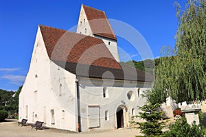 Pre-Romanesque Medieval Gallus Church in Pappenheim, Franconia, Altmuehl Valley, Bavaria, Germany