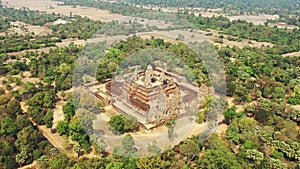 The Pre Rup in the famous city of Angkor in the middle of the tropical jungle