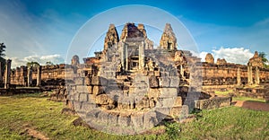 Pre Rup temple at sunset. Siem Reap. Cambodia. Panorama