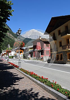 Pre` Saint Didier :Mont Blanc Valle d`Aosta-Italy.