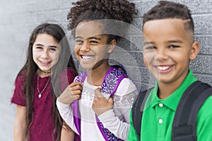 Pre-teen School Pupils Outside of the Classroom