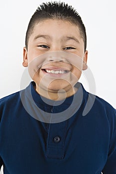 Preadolescent Boy Smiling
