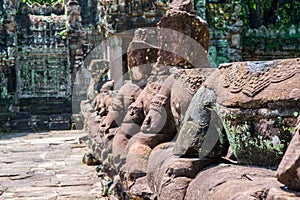 Preah Khan Angkor Stone Carvings Gopura