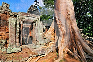 Preah Khan temple in Angkor complex, Siem Reap, Cambodia