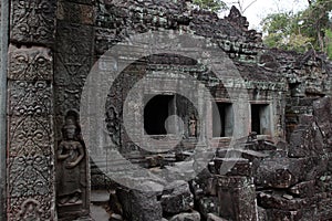 Preah Khan Temple in Angkor photo