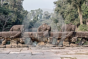 Preah Khan temple bridge at Angkor Wat