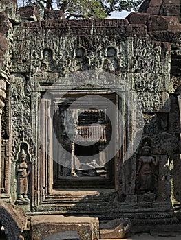 Preah Khan Temple, Siem Reap Province, Angkor\'s Temple Complex Site listed as World Heritage by Unesco in 1192,