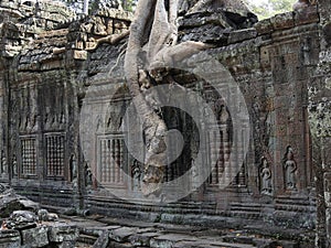 Preah Khan Temple, Siem Reap Province, Angkor\'s Temple Complex Site listed as World Heritage by Unesco in 1192,