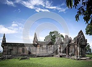 Preah vihear famous ancient temple ruins landmark in cambodia