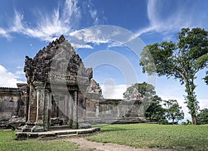 Preah vihear famous ancient temple ruins landmark in cambodia