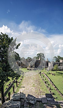 Preah vihear famous ancient temple ruins landmark in cambodia