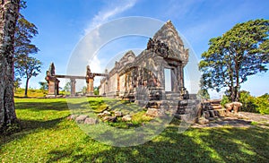 Preah Vihear Temple top at preah vihear mountain located in Preah Vihear Province Cambodia