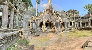 Preak Khan Temple ruins  in Cambodia