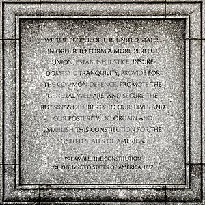 Preamble of the USA constitution