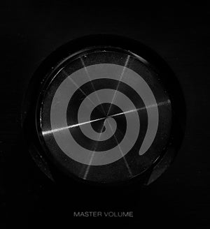 Black Shiny Preamp Master Volume Dial photo
