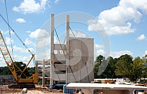 A Precast Concrete Building Takes Shape