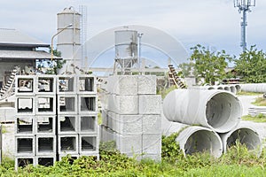 Precast concrete for drains