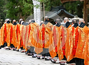 Precession of Buddhist monks in Japan