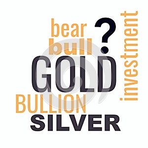 Precious Metals Investment Gold Silver Illustration