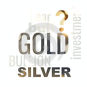 Precious Metals Investment Gold Silver Illustration