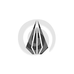 Precious stone, Gemstone vector icon