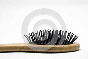 The precipitated hair entangled