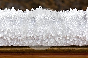 Precipitated salt in natural salt making plant