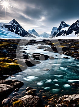 Precise Arctic visuals with sharp focus high