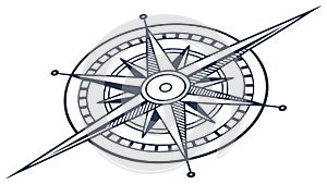 Precise Compass: Modern Navigation Tool Design, vector design Generative AI