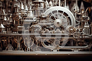 Precise Mechanical machine intricate. Generate Ai