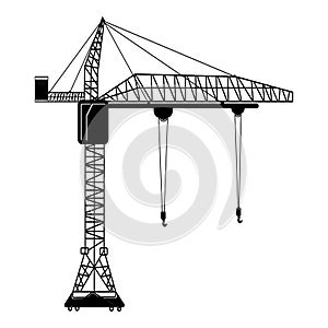Tower Crane Vector design photo
