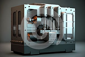 Precision in Action: Illustration of a Modern CNC Milling Machine