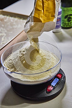 Precision Baking Measurement with Digital Scale, Homemade Pasta Prep